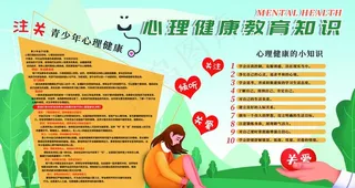 心理健康展板海报图片
