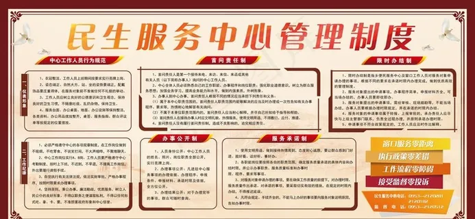 民生服务中心管理制度图片