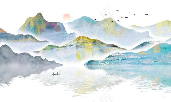 意境山水图片(9921X6201(DPI:72))psd模版下载