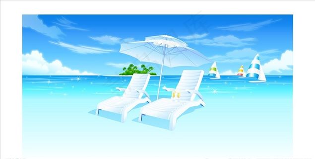 夏季海滩度假图片