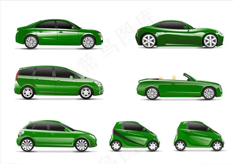 绿色汽车图片