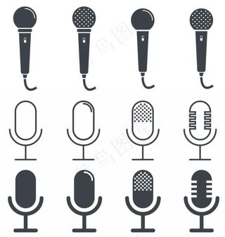 矢量麦克风图片