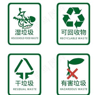 垃圾分类图标图片