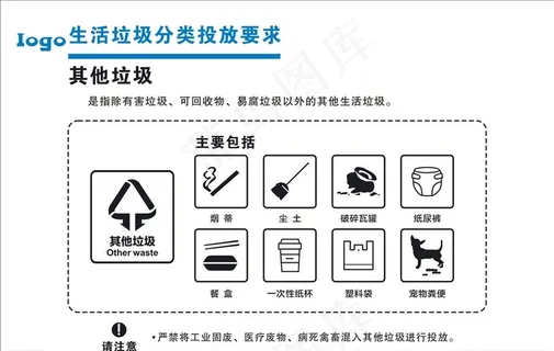 垃圾分类 其他垃圾图片