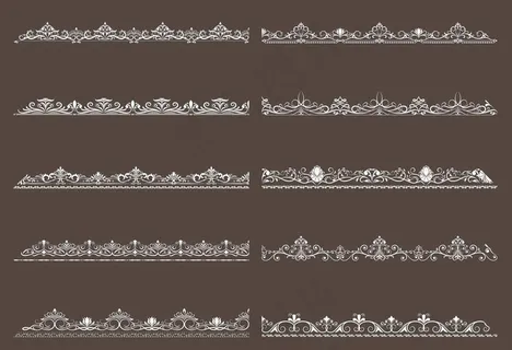 欧式花边花纹图片
