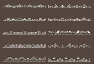 欧式花边花纹图片