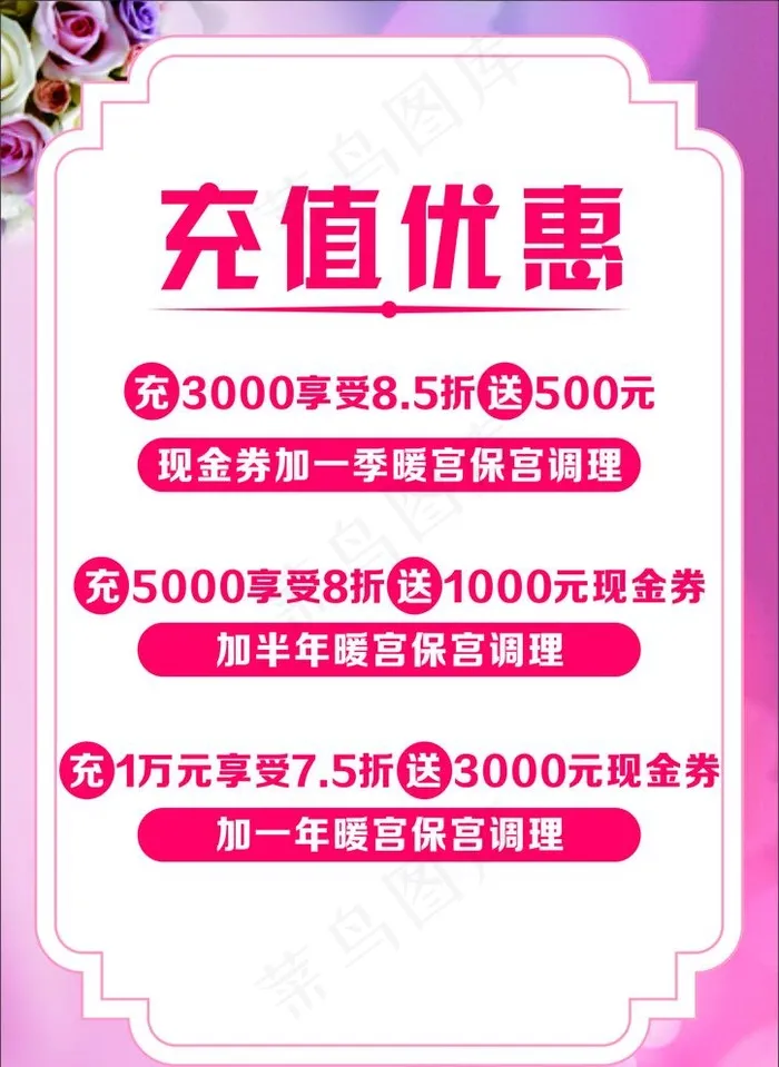 充值优惠图片cdr矢量模版下载