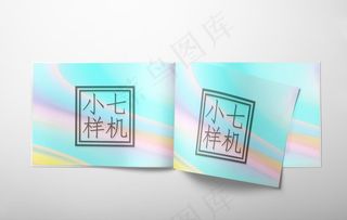 正方形画册样机图片