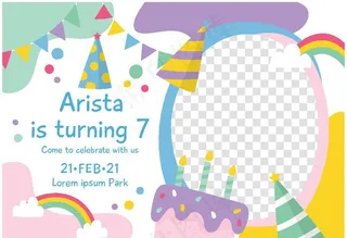 卡通邀请函图片