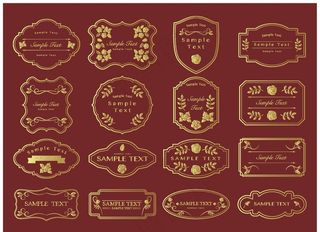 欧式边框花纹图片