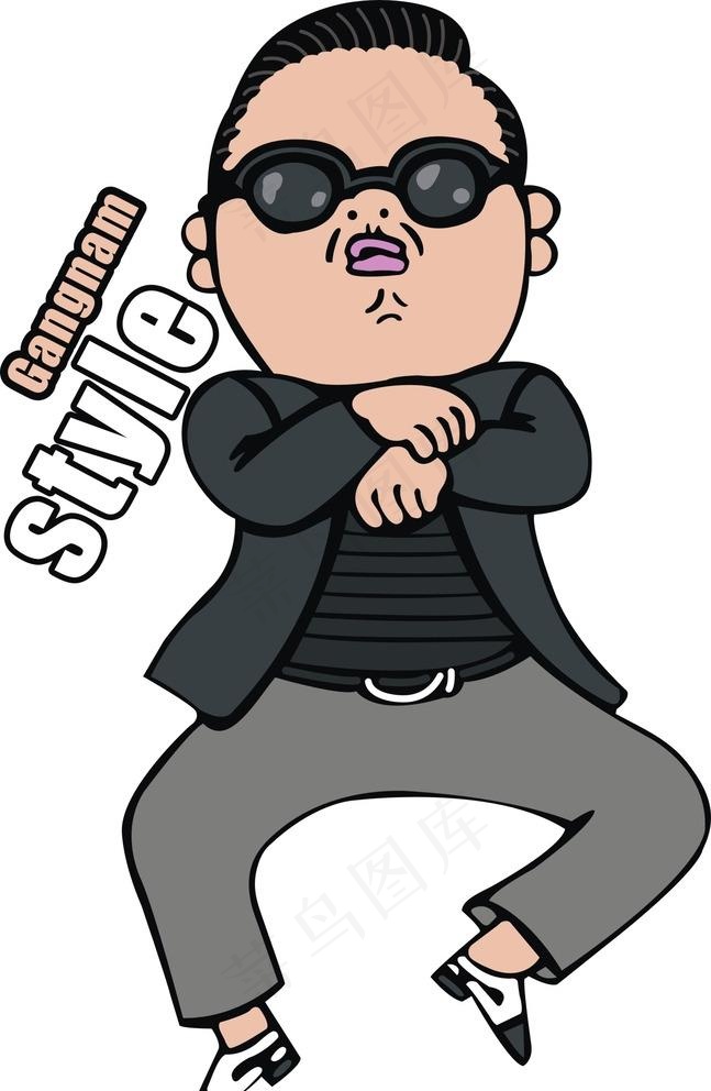 江南STYLE 鸟叔图片cdr矢量模版下载