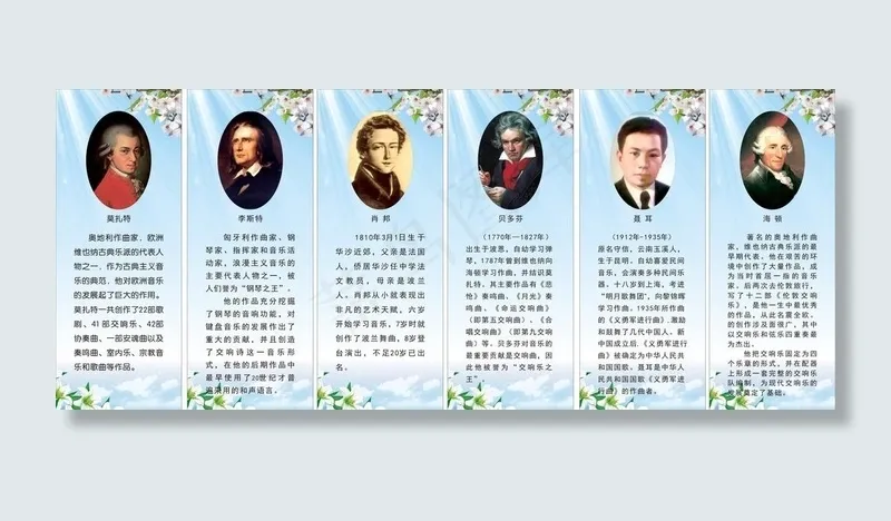 音乐家简介图片(210X297)cdr矢量模版下载