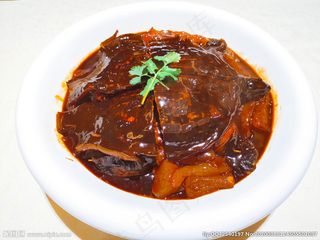 热菜 牛筋烧甲鱼图片