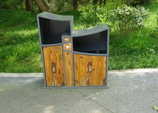 园林垃圾桶图片