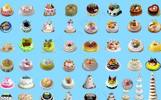 生日蛋糕合集图片