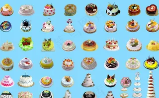 生日蛋糕合集图片