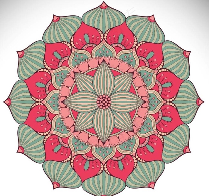 民族花纹背景图片