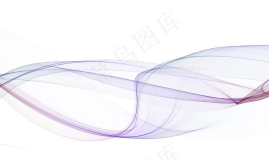 手绘抽象新中式彩色烟雾线条图片