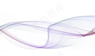 手绘抽象新中式彩色烟雾线条图片