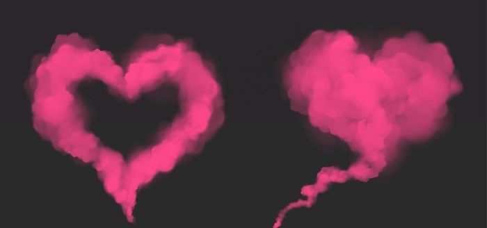 爱心云素材图片