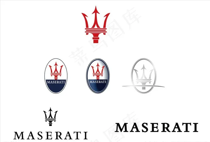 玛莎拉蒂LOGO整理图片ai矢量模版下载