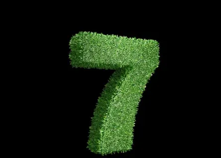 倒计时 数字 草坪 立体字 7图片