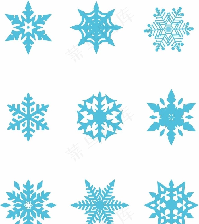 雪花图片cdr矢量模版下载