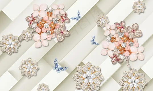 现代简约抽象花卉图片 现代简约抽象花卉图片