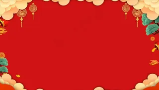 红色中国风展板背景图片