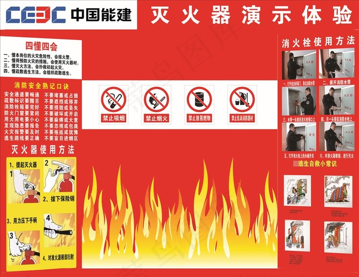 灭火器体验馆图片(6500X4447)cdr矢量模版下载