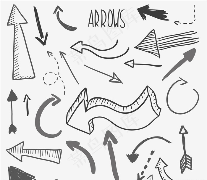 手绘箭头图片