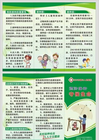 预防接种折页图片
