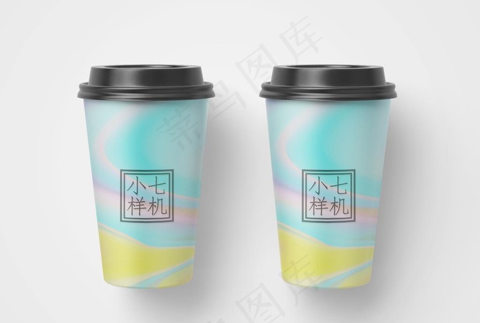 咖啡杯水杯样机图片(2200X1550(DPI:72))psd模版下载