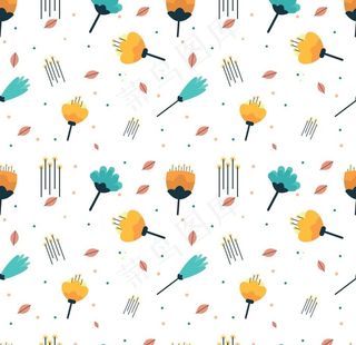 植物无缝印花图案图片