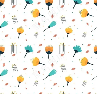 植物无缝印花图案图片