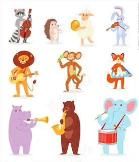 卡通动物图片