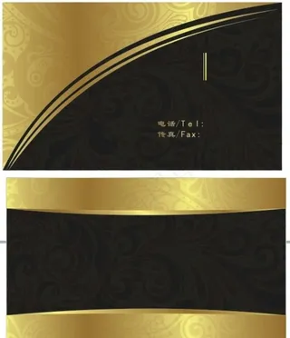 黑金名片图片