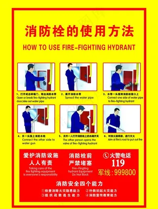 消防栓的使用方法图片