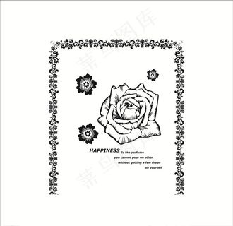 欧式复古花朵图片