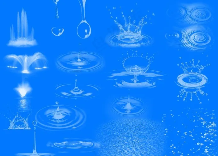 水嘀笔刷图片(6299X4724(DPI:400))psd模版下载