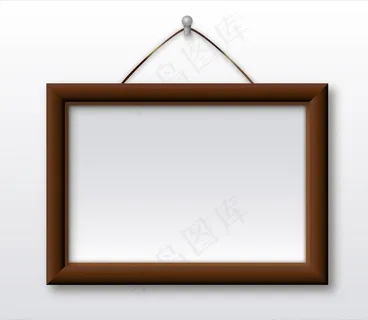 木框挂墙上图片