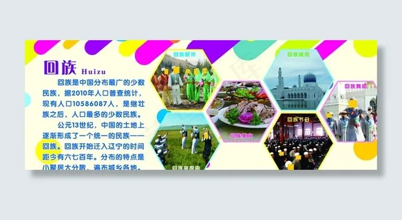 学校民族展板图片