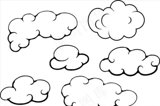 云朵边框图片