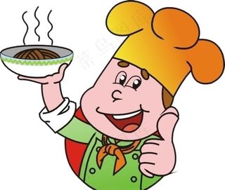 面条厨师标志图片