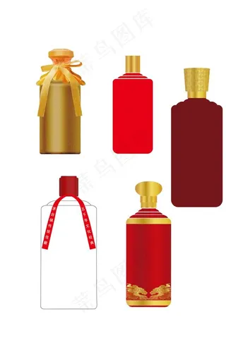 酒瓶子 白酒包装设计 瓶型设计图片