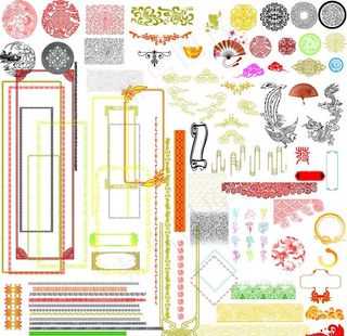 花边花纹边框素材PSD素材图片