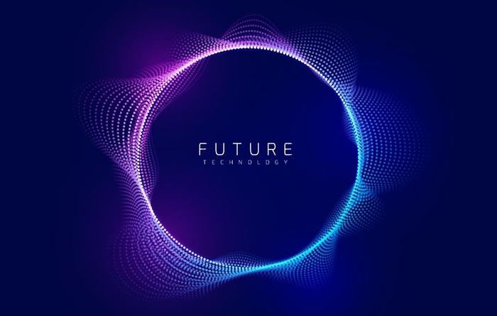 炫彩光晕扩散抽象科技图片