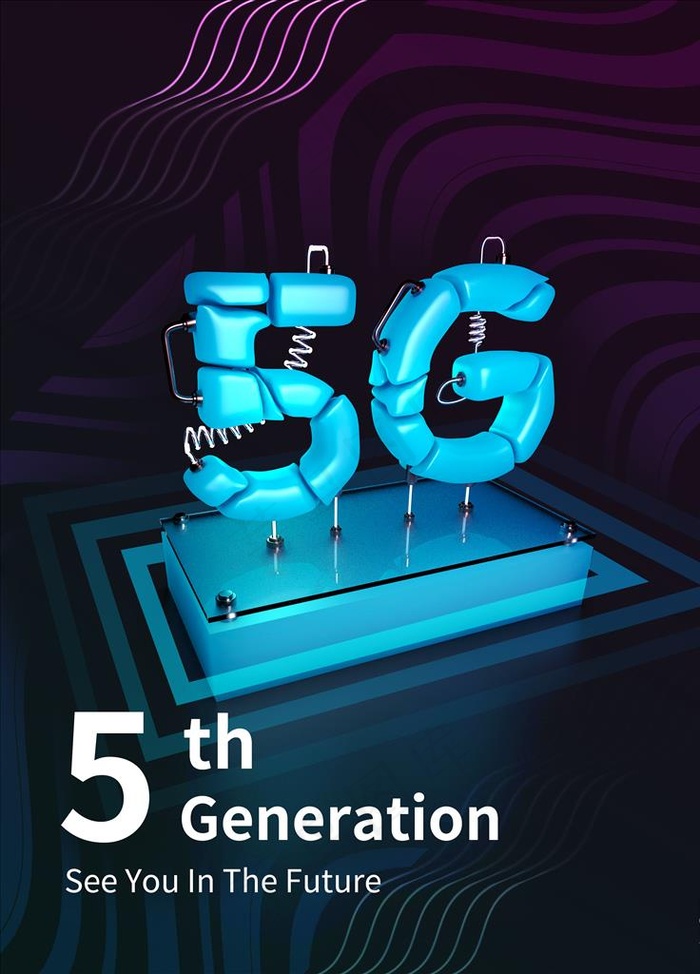 5G海报图片(3000X4000(DPI:72))psd模版下载