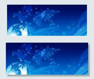 蓝色全球科技背景图片