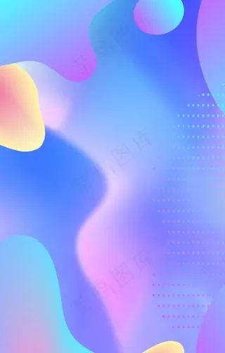 蓝色流体背景图片